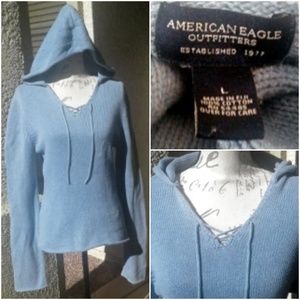 American Eagle Retro-Grunge Sweater Hoodie Size L